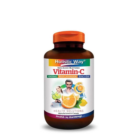 Holistic Way Non-Acidic Buffered Vitamin-C 1000mg 60 tabs