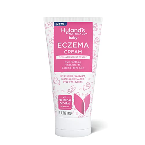 Hyland's Naturals Baby Eczema Cream, Rich Soothing Moisturizer for Eczema Prone Skin, With Colloidal Oatmeal, 5 ounce