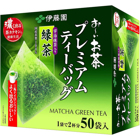 ITO EN , Oi Ocha , green tea with Uji matcha , premium tea bag , 50 bags