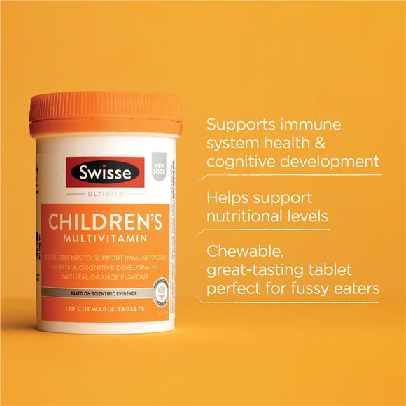 Swisse Children's Ultivite Multivitamin 120 Chewable Tablets