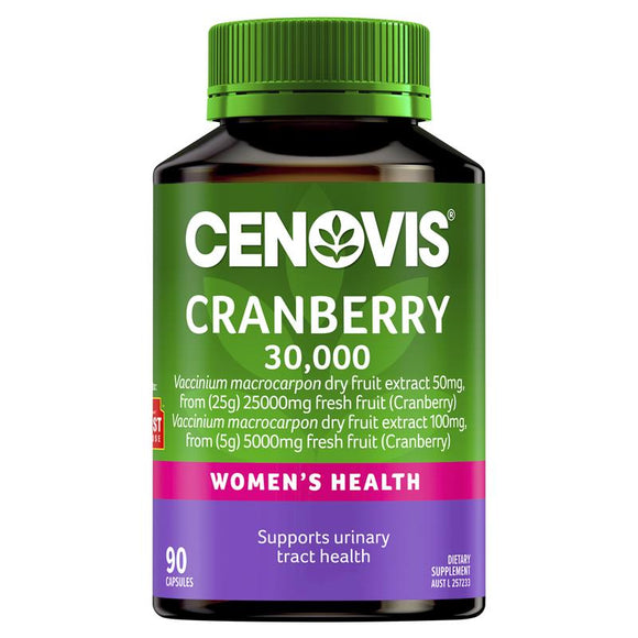 Cenovis Cranberry 30,000 for Women's Health 90 Capsules Exclusive Size