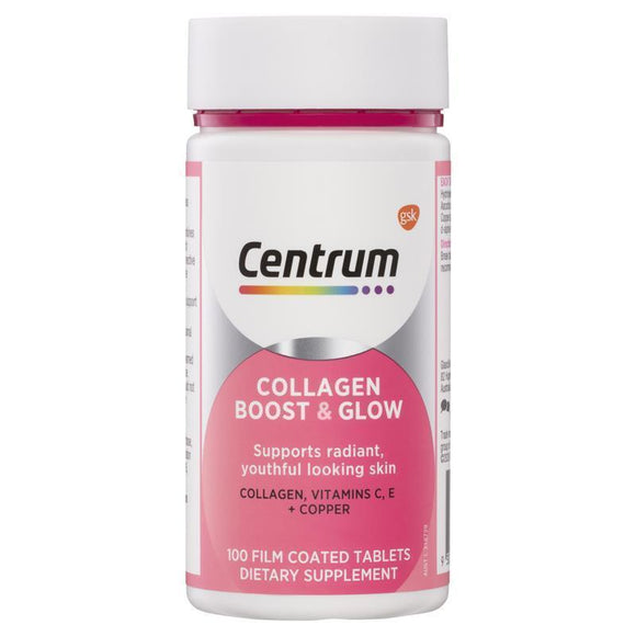 Centrum Collagen Boost & Glow 100 Tablets