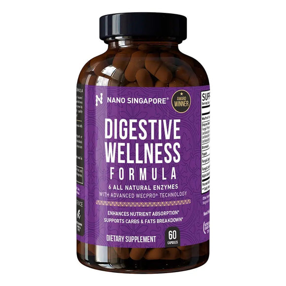 Digestive Enzyme Probiotic [ 6 All Natural Digestive Enzyme with Probiotic ] - Gut Wellness, Digestion, Detox, Diet