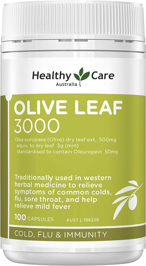 [READY] Healthy Care Olive Leaf Extract 3000mg 100 Capsules