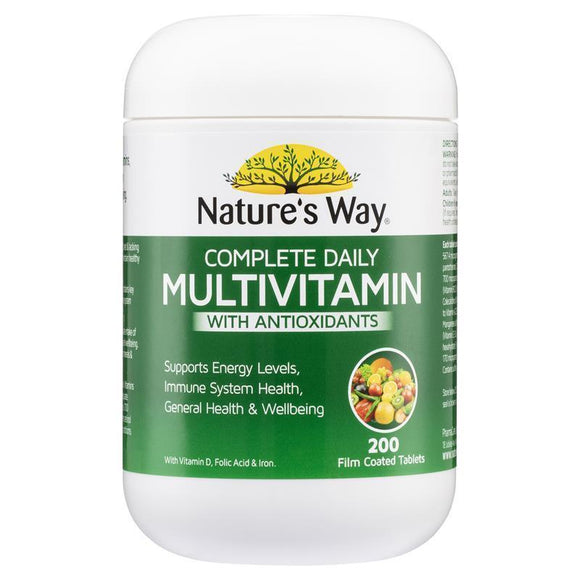 Nature's Way Complete Daily Multivitamin 200 Tablets New And Improved