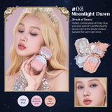 Flower Knows Moonlight Mermaid Series Makeup Set Lip Gloss Blush Setting Powder Set