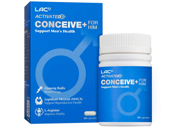 LAC ACTIVATED® Conceive+ For Him (60 Capsules)