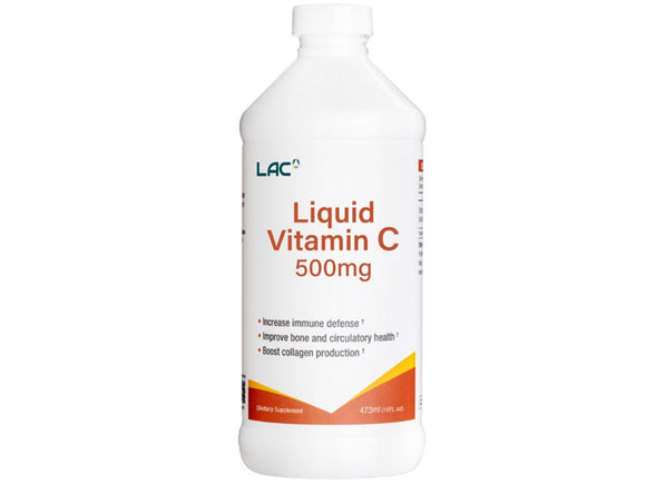 LAC Liquid Vitamin C 500mg Orange Flavour (473ml)