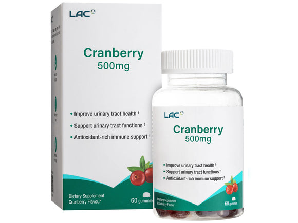 LAC Cranberry 500mg (60 gummies)