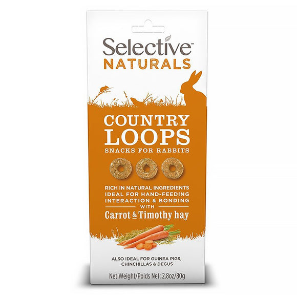 [Bundle of 2] Supreme Selective Naturals Country Loops Carrot Timothy Hay 80g
