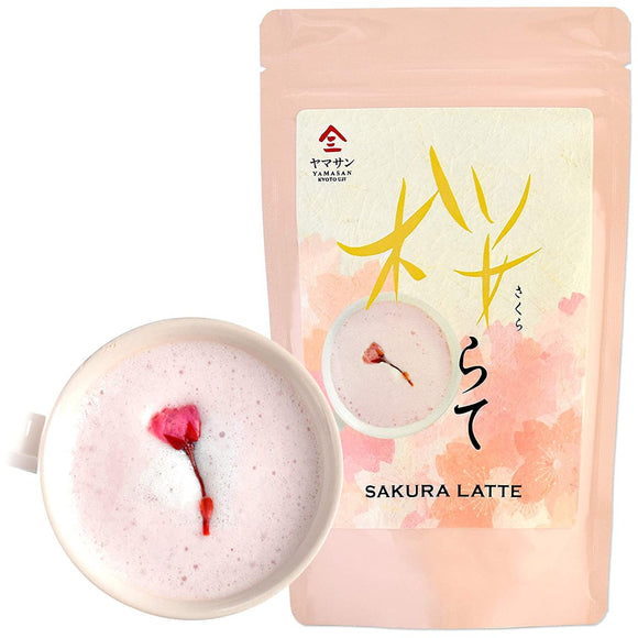 【Direct from Japan】Yamasan Sakura Latte Powder - Japanese Cherry Blossom Instant Latte, 100g