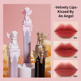 Flower Knows Little Angel Feather Lip Glaze Matte Lipstick Velvet Lip Putty Light Durable White 4g