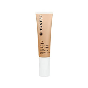 Honest Beauty CCC Clean Corrective with Vitamin C Tinted Moisturizer | Mineral SPF 30 | Vegan + Cruelty Free | Alabaster Fair Light, 1 fl oz