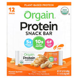 Orgain, Organic Plant-Based Protein Bar, Chocolate Chip Cookie Dough, 12 Bars, 1.41 oz (40 g) Each