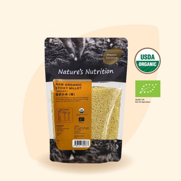 Nature’s Nutrition organic hulled sticky millet 500g