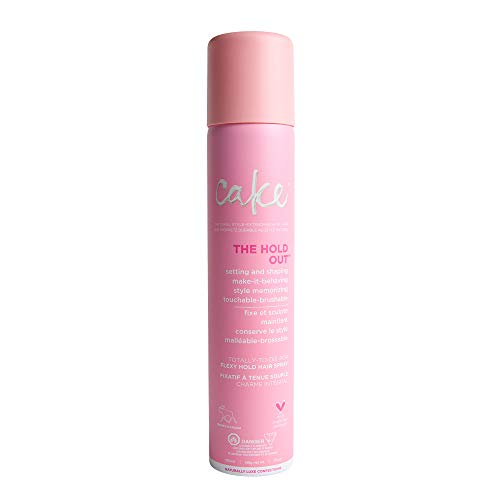 Cake Beauty Hold Out Flexible Vegan Hairspray with Vitamin E - Lightweight Hairspray for Volume, Hold & Anti Frizz - Sulfate Free & Cruelty Free Hair Spray - Curly Hair Styling Products for Women