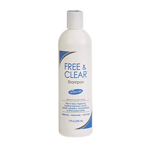 Free & Clear Hair Shampoo | Fragrance, Gluten and Sulfate Free | For Sensitive Skin | 12 Ounce