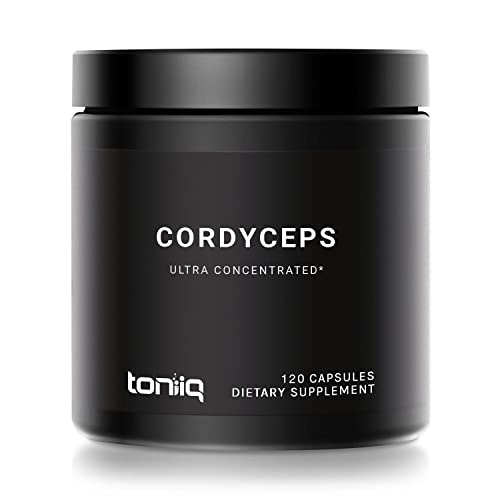 20% Cordycepic Acid Cordyceps Sinensis Capsules - 1300 mg CS-4 Strain - 40% Polysaccharides - Highly Concentrated and Highly Bioavailable - 120 Veggie Capsules