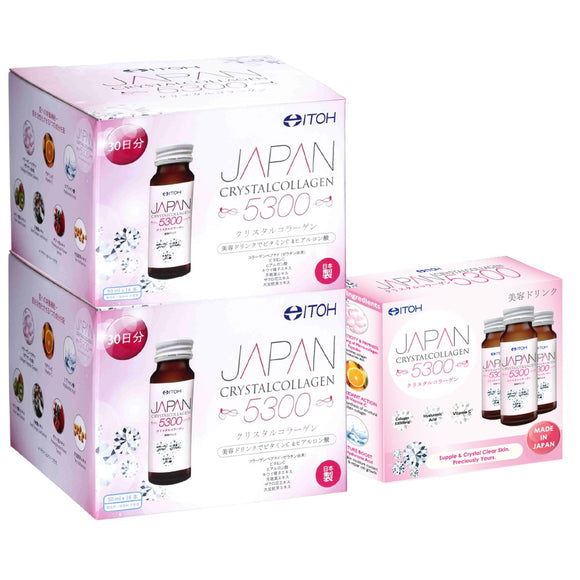[Bundle of 2] ITOH Hanako Japan Crystal Collagen Drink 5300mg Buy Two 16s + Free One 3s