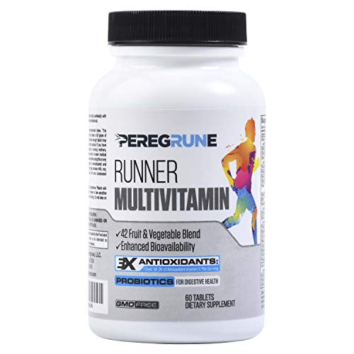 Runner Vitamin: Vegan | Engineered Multivitamin for Runners | Antioxidants for Health & Recovery | Vitamin B Complex for Running Endurance, Energy, VO2 Max, | Probiotics & Whole Foods