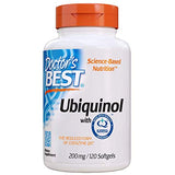 Doctor's Best Ubiquinol with Kaneka QH, Non-GMO, Gluten Free, Soy Free, Heart Health, 200 mg, 120 Softgels