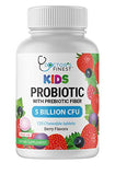 Doctors Finest Probiotics with Fiber 5 Billion Microflora Chewables for Kids – Vegetarian, GMO-Free & Gluten Free – Great Tasting Berry Flavor Pectin Chews – Kids Dietary Supplement – 120 Count