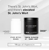 1,000mg Ultra High Strength St. John's Wort Capsules (Non-GMO) - 7X Concentrated Extract - 0.3% Hypericin - Highly Purified and Highly Bioavailable - 120 Capsules