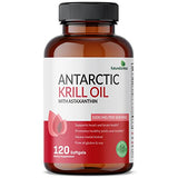 Futurebiotics Antarctic Krill Oil 1000mg with Omega-3s EPA, DHA, Astaxanthin and Phospholipids - 100% Pure Premium Krill Oil Heavy Metal Tested, Non GMO – 120 Softgels (60 Servings)