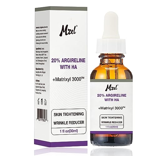20% Argireline Serum with Matrixyl 3000 Pure Hyaluronic Acid Serum For Face,With Vitamin C,Deep Wrinkle Reducer Anti Aging Tones Skin and Stimulates Collagen Peptides Serum For Face