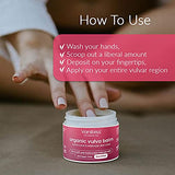 Vanibiss Organic Vulva Balm - Vaginal Moisturizer - Relieves Dryness, Chafing, Irritation, Intimate Discomfort & Balance pH - Feminine Care - Menopause Support Cream (2oz)