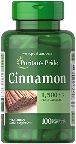 Cinnamon 500 Mg, Helps Support Sugar Metabolism, 400 Count by Puritan's Pride