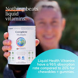 LIQUIDHEALTH 32 Oz Liquid Multivitamin for Adult Men & Women - Complete Multiple, Natural Immune Support, Non-GMO, Vegan, Gluten Free, Sugar Free, Minerals, Prebiotic Fiber Vitamins Supplement