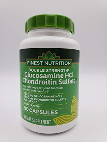 Finest Nutrition Double Strength Glucosamine Chondroitin 1500 mg 1200 mg, 90 ea