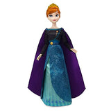 Disney Queen Anna Classic Doll for Kids, Frozen 2, 11 ½ Inches, Includes Golden Brush with Molded Details, Fully Posable Toy in Satin Dress - Suitable for Ages 3+