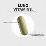 Codeage Lungs Vitamins, A, C, D, E, B6, Milk Thistle Lung Supplement, Zinc & Magnesium, Cordyceps, Reishi, Ginger, Peppermint Leaf Organic Herbs Cleanse, Breathing, Respiration - Non-GMO - 90 Capsules