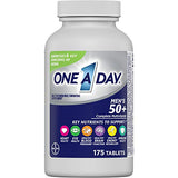 One A Day Men’s 50+ Multivitamins, Supplement with Vitamin A, Vitamin C, Vitamin D, Vitamin E and Zinc for Immune Health Support*, Calcium & more, 175 count