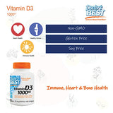 Doctor's Best Best Vitamin D3 1000 IU, Softgel Capsules, 180-Count