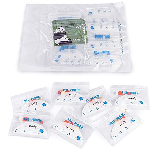 100 Pack Pill Pouch Bags - (4