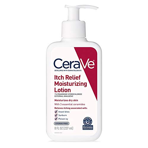 CeraVe Moisturizing Lotion for Itch Relief | 8 Ounce | Dry Skin Itch Relief Lotion with Pramoxine Hydrochloride | Fragrance Free
