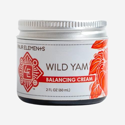 Four Elements 4E Wild Yam Balancing Cream for Women-2 oz-1st Place Winner at the 16th International Herb Symposium 2023 for Medicinal Salves, Ointments & Oils!