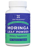180 Capsules Organic Moringa Oleifera. Ultra-Premium. Provides an All Natural Energy Boost and Multi-Vitamin. A Raw Superfood, Vegan, No GMO and Gluten Free.