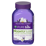 ZzzQuil PURE Zzzs, Nightly Sleep, Melatonin Sleep Aid Tablets with Chamomile, Lavender, & Valerian Root, Drug-Free, 60 Tablets