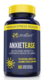 #1 Anxiety Relief Supplements - Stress Relief Pills - B Vitamins, GABA, Ashwagandha, Chamomile + Best Nootropic Formula Capsules to Fight Worry + Panic Attacks & Enhance Positive Mood & Peace of Mind