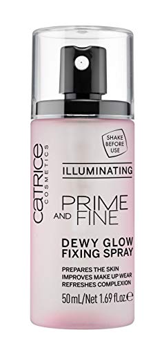 Catrice | Prime & Fine Illuminating Dewy Glow Spray | Transparent and Fast Drying Fixing Spray| Paraben Free & Vegan | Cruelty Free (Pack of 1)