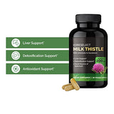 KORESELECT Liver Detox Cleanse Support Supplement with Milk Thistle Silymarin, Dandelion Root, Artichoke Extract, Fatty Liver Repair Heath Formula, Natural Antioxidant, Non-GMO - Vegan 60 Capsules