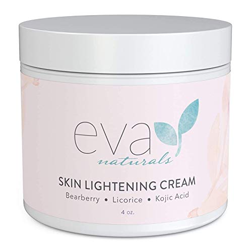 Kojic Acid Skin Cream by Eva Naturals (4 oz) - Hyperpigmentation Cream for Dark Spots on Face and Neck - Helps Boost Collagen Production - With Bearberry, Licorice, Kojic Acid