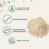 Organic He Shou Wu, Pure Fo Ti Extract Powder, 6 Ounce, Prepared Foti Steaming with Black Bean, Traditional Anti Aging Herb, Promotes Hair Health and Antioxidant, Filler Free and No GMOs