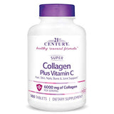 21st Century Super Collagen Plus Vitamin C Supplements, 180 Count