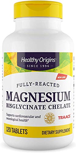 Healthy Origins Magnesium Bisglycinate Chelate, 120 Count