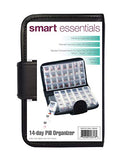 14 Day Pill & Vitamin Organizer 2 Weeks AM/PM 4 Doses a Day Travel Case Handy and Portable